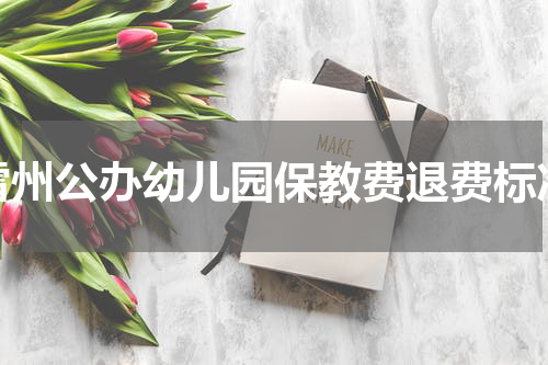 雷州公办幼儿园保教费退费标准