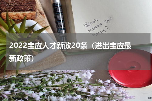 2022宝应人才新政20条（进出宝应最新政策）