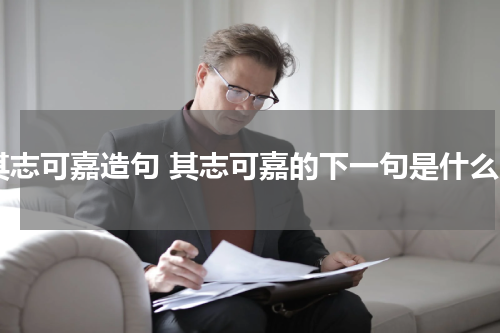 其志可嘉造句 其志可嘉的下一句是什么