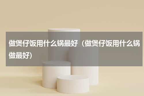 做煲仔饭用什么锅最好（做煲仔饭用什么锅做最好）