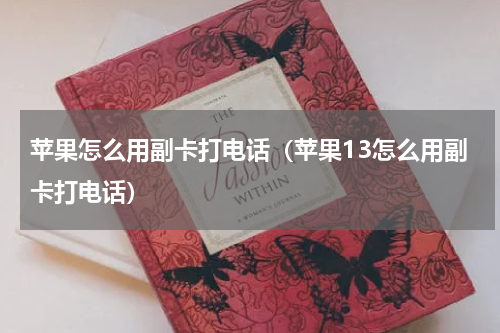 苹果怎么用副卡打电话（苹果13怎么用副卡打电话）