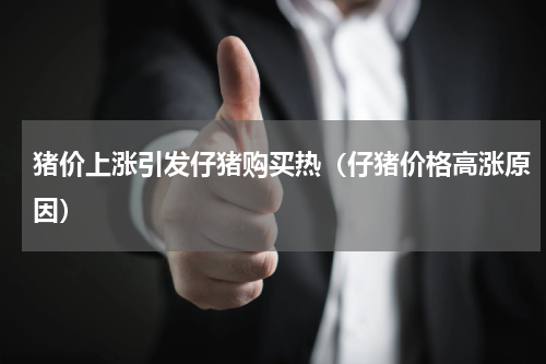 猪价上涨引发仔猪购买热（仔猪价格高涨原因）