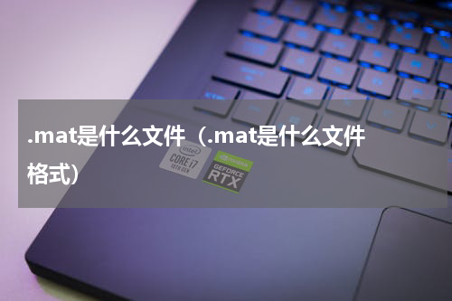.mat是什么文件（.mat是什么文件格式）