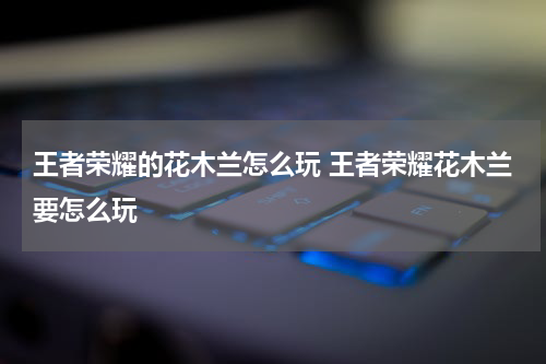 王者荣耀的花木兰怎么玩 王者荣耀花木兰要怎么玩