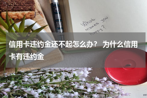 信用卡违约金还不起怎么办？ 为什么信用卡有违约金