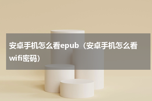 安卓手机怎么看epub（安卓手机怎么看wifi密码）