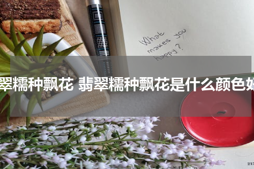 翡翠糯种飘花 翡翠糯种飘花是什么颜色好