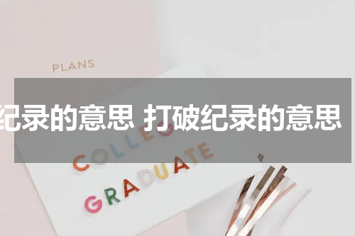 纪录的意思 打破纪录的意思