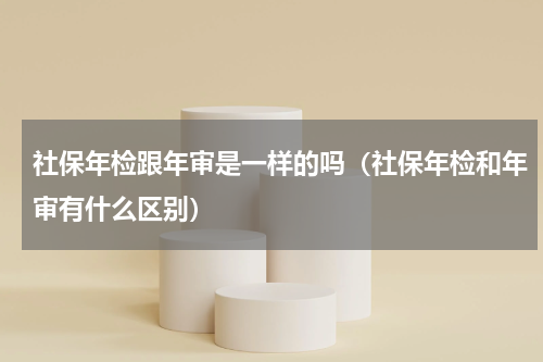 社保年检跟年审是一样的吗（社保年检和年审有什么区别）