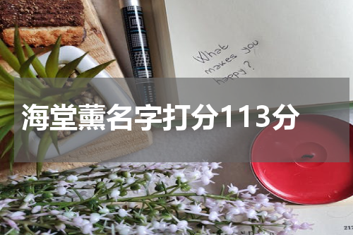 海堂薰名字打分113分