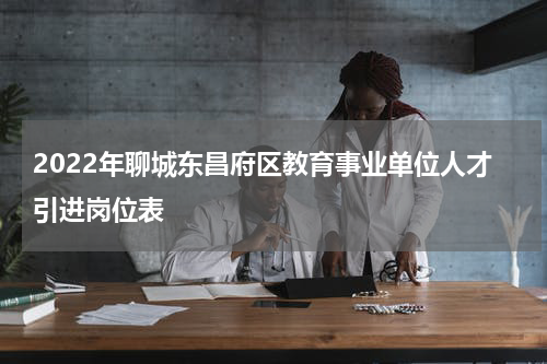 2022年聊城东昌府区教育事业单位人才引进岗位表