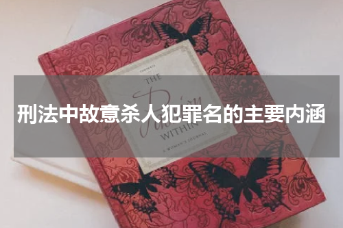 刑法中故意杀人犯罪名的主要内涵