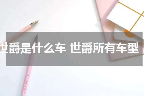 世爵是什么车 世爵所有车型