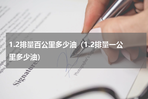 1.2排量百公里多少油（1.2排量一公里多少油）