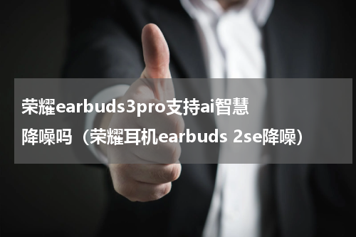 荣耀earbuds3pro支持ai智慧降噪吗（荣耀耳机earbuds 2se降噪）