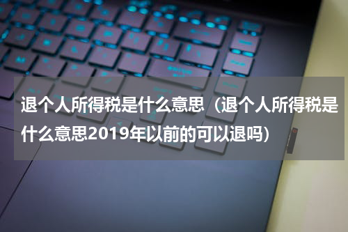 退个人所得税是什么意思（退个人所得税是什么意思2019年以前的可以退吗）