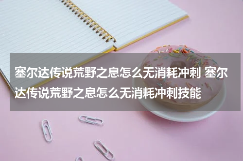 塞尔达传说荒野之息怎么无消耗冲刺 塞尔达传说荒野之息怎么无消耗冲刺技能