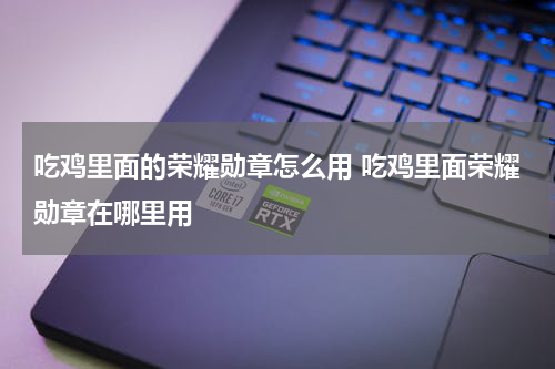 吃鸡里面的荣耀勋章怎么用 吃鸡里面荣耀勋章在哪里用