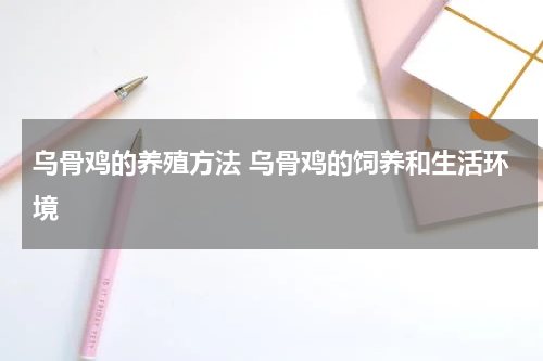 乌骨鸡的养殖方法 乌骨鸡的饲养和生活环境