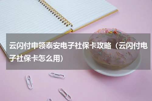 云闪付申领泰安电子社保卡攻略（云闪付电子社保卡怎么用）