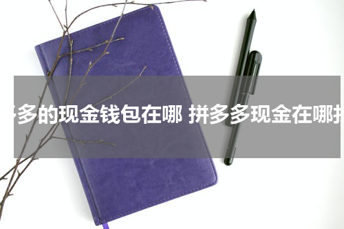 拼多多的现金钱包在哪 拼多多现金在哪找
