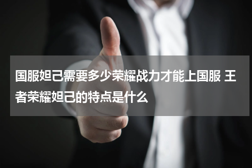 国服妲己需要多少荣耀战力才能上国服 王者荣耀妲己的特点是什么
