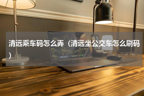 清远乘车码怎么弄（清远坐公交车怎么刷码）
