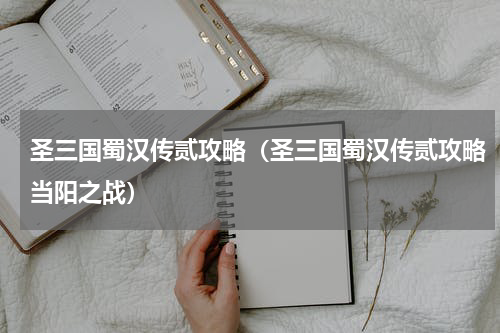 圣三国蜀汉传贰攻略（圣三国蜀汉传贰攻略当阳之战）