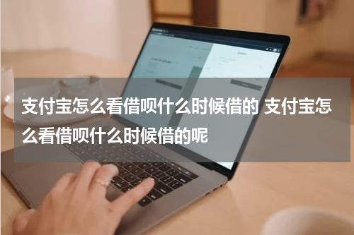 支付宝怎么看借呗什么时候借的 支付宝怎么看借呗什么时候借的呢