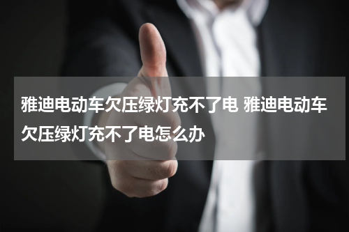 雅迪电动车欠压绿灯充不了电 雅迪电动车欠压绿灯充不了电怎么办