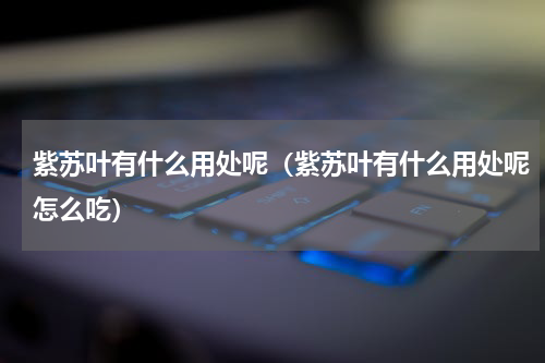 紫苏叶有什么用处呢（紫苏叶有什么用处呢怎么吃）