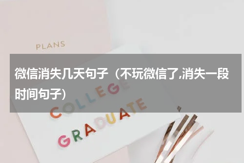 微信消失几天句子（不玩微信了,消失一段时间句子）