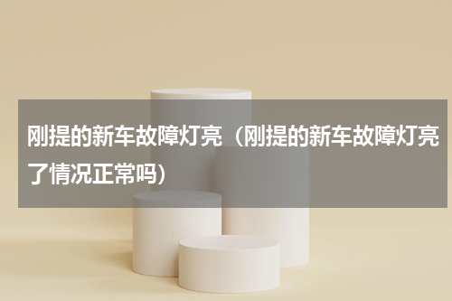 刚提的新车故障灯亮（刚提的新车故障灯亮了情况正常吗）