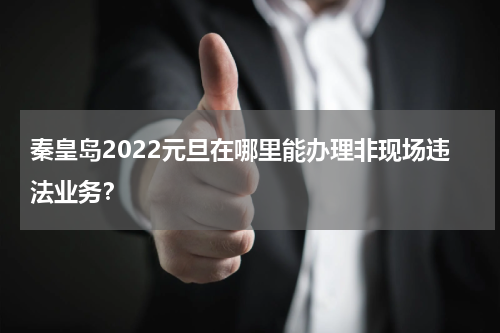 秦皇岛2022元旦在哪里能办理非现场违法业务？