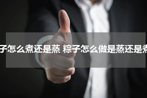 粽子怎么煮还是蒸 粽子怎么做是蒸还是煮