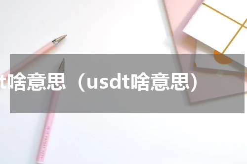 dt啥意思（usdt啥意思）