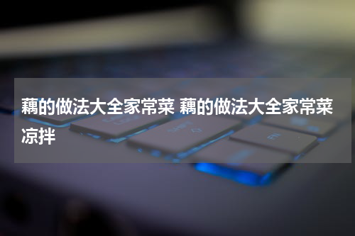 藕的做法大全家常菜 藕的做法大全家常菜凉拌