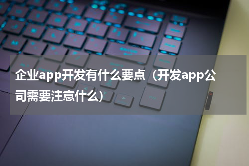 企业app开发有什么要点（开发app公司需要注意什么）