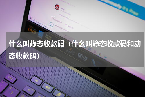 什么叫静态收款码（什么叫静态收款码和动态收款码）