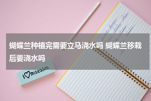 蝴蝶兰种植完需要立马浇水吗 蝴蝶兰移栽后要浇水吗