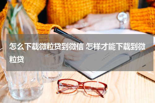 怎么下载微粒贷到微信 怎样才能下载到微粒贷