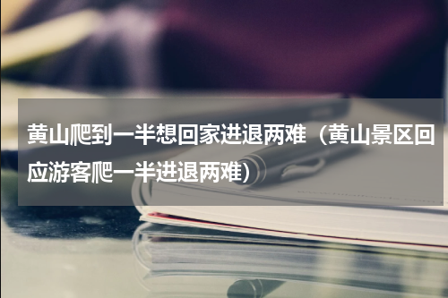 黄山爬到一半想回家进退两难（黄山景区回应游客爬一半进退两难）