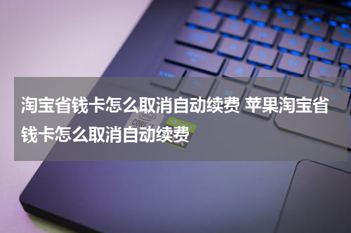 淘宝省钱卡怎么取消自动续费 苹果淘宝省钱卡怎么取消自动续费