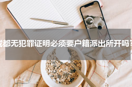 成都无犯罪证明必须要户籍派出所开吗？