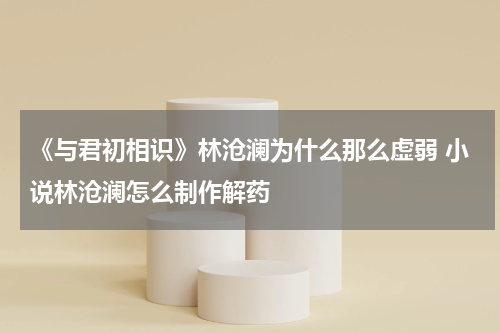 《与君初相识》林沧澜为什么那么虚弱 小说林沧澜怎么制作解药