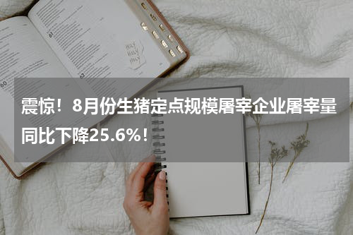 震惊！8月份生猪定点规模屠宰企业屠宰量同比下降25.6%！