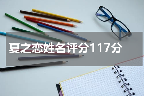 夏之恋姓名评分117分