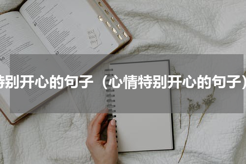 特别开心的句子（心情特别开心的句子）