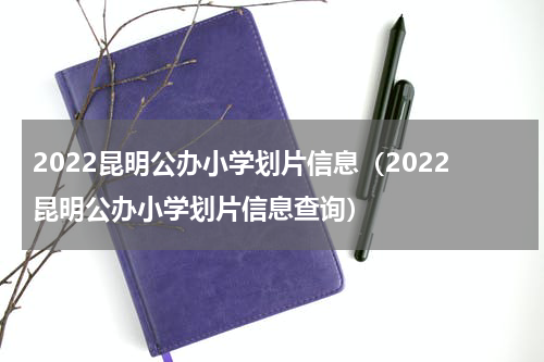 2022昆明公办小学划片信息（2022昆明公办小学划片信息查询）
