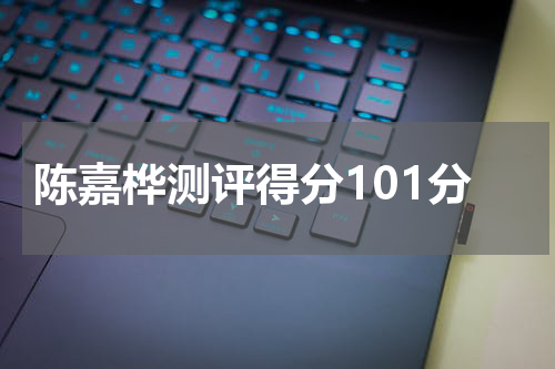 陈嘉桦测评得分101分